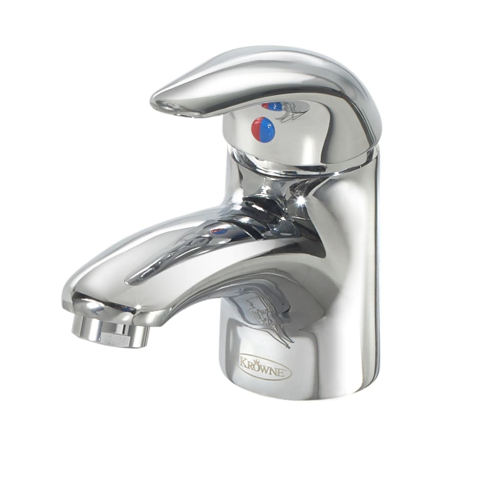 Krowne 14-510L Deck Mount Lavatory Faucet w/Single Lever, Cast Spout & Single Hole