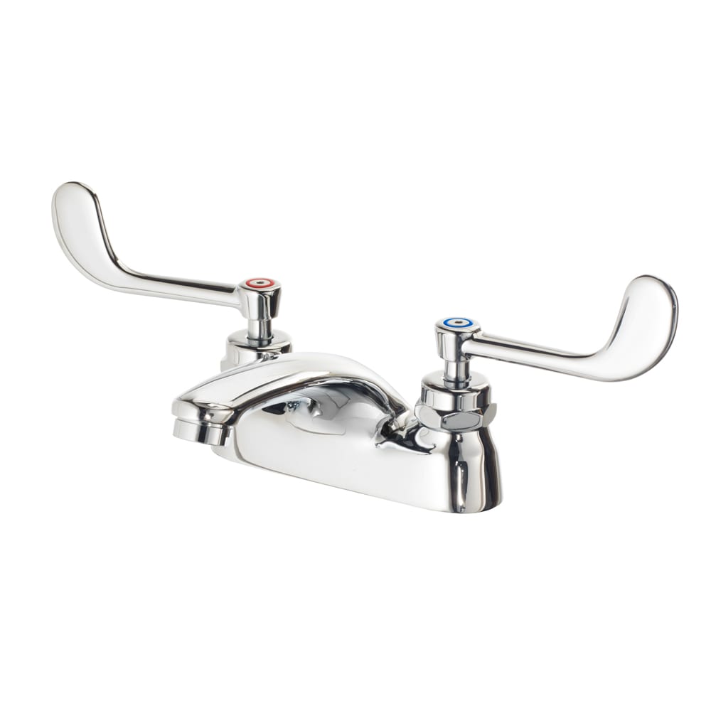 Krowne 14-580L 4" Deck Mount Lavatory Faucet w/Wrist Blades, Cast Spout