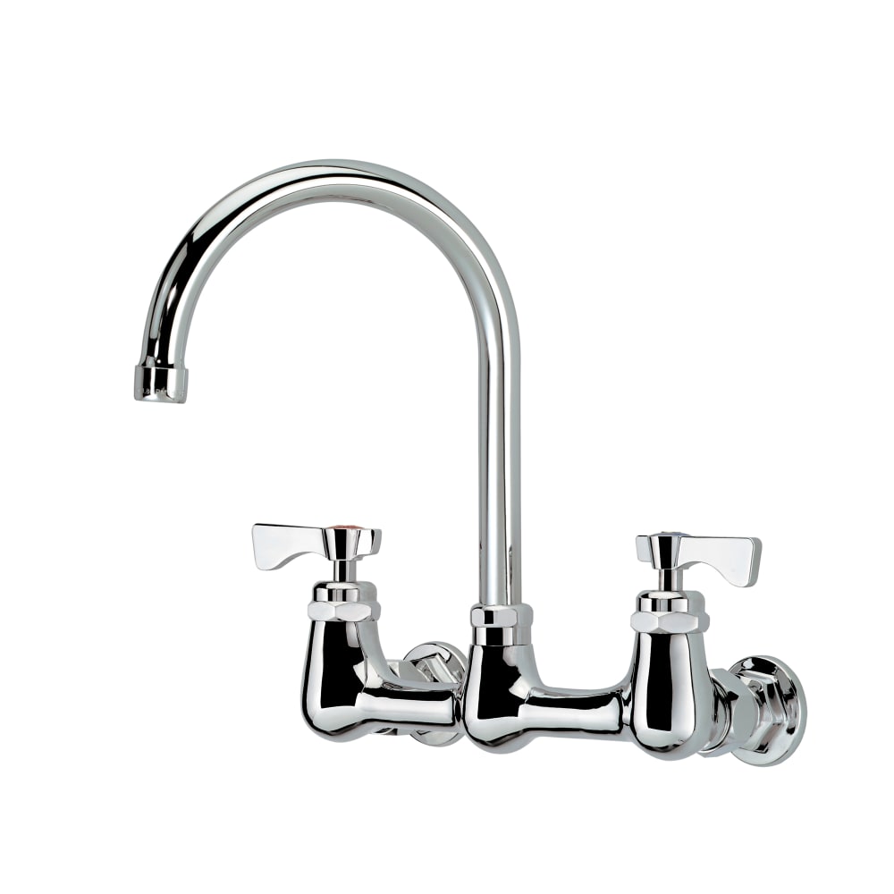 Krowne 14-801L Splash Mount Faucet - 6" Gooseneck Spout, 8" Centers