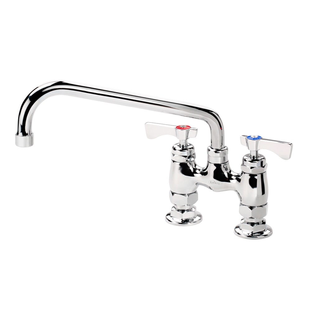 Krowne 15-410L Deck Mount Faucet - 10" Swing Spout, 4" Centers