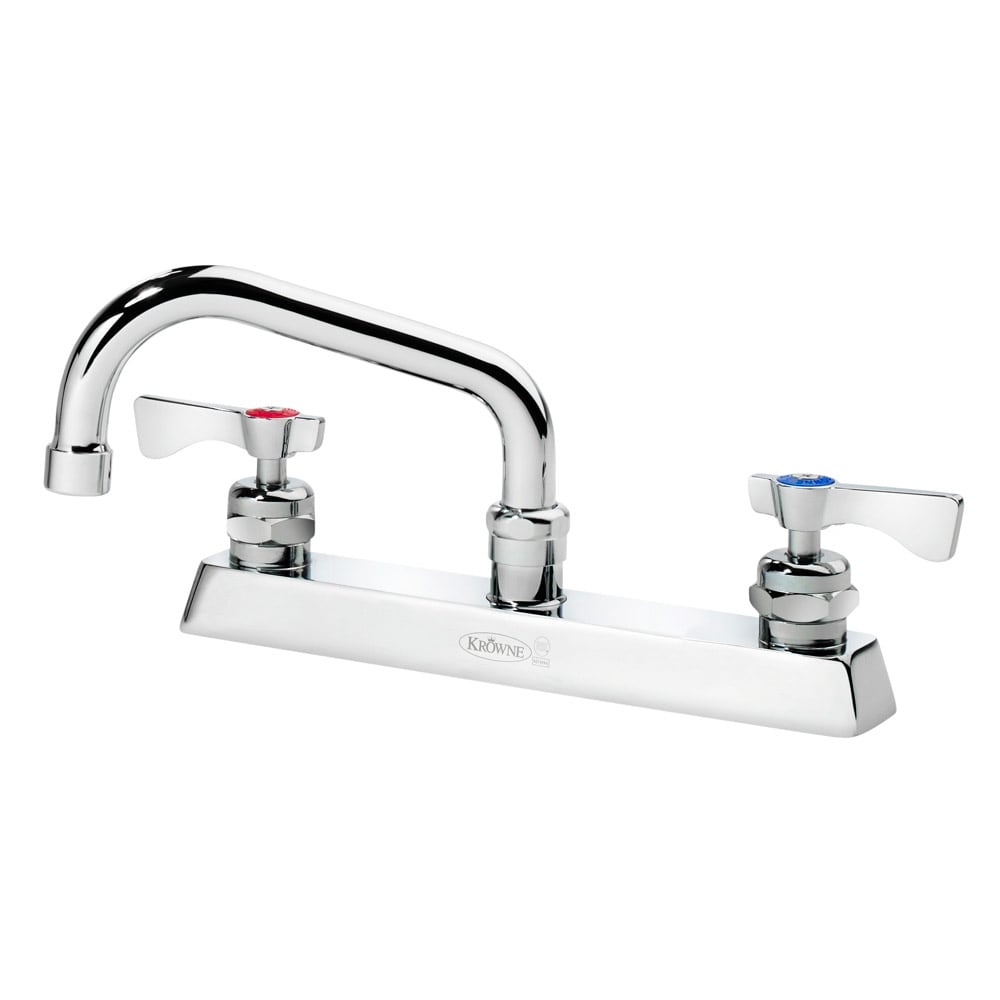 Krowne 15-506L Deck Mount Faucet - 6" Swing Spout, 8" Centers