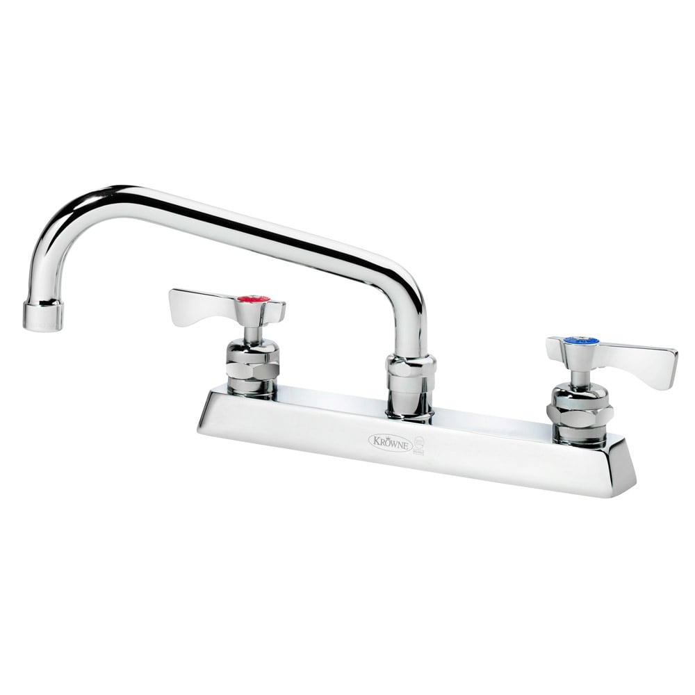 Krowne 15-508L Deck Mount Faucet - 8" Swing Spout, 8" Centers