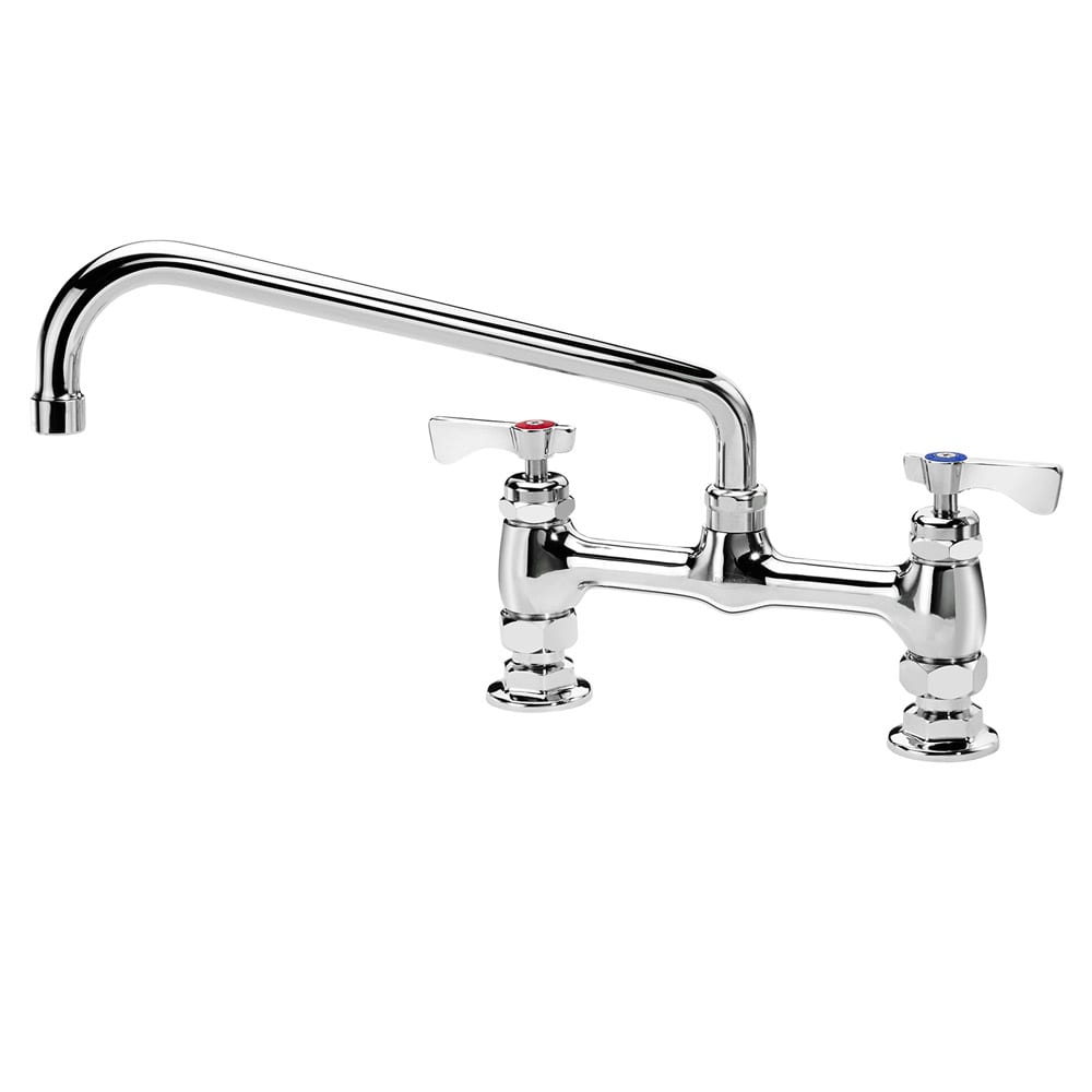 Krowne 15-810L Deck Mount Faucet - 10" Swing Spout, 8" Centers
