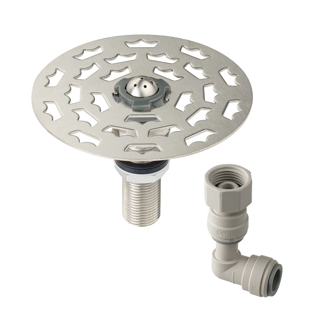 Krowne 16-144 4 1/2" Glass Rinser for Underbar Equipment w/ Perforated Grid, Stainless Steel