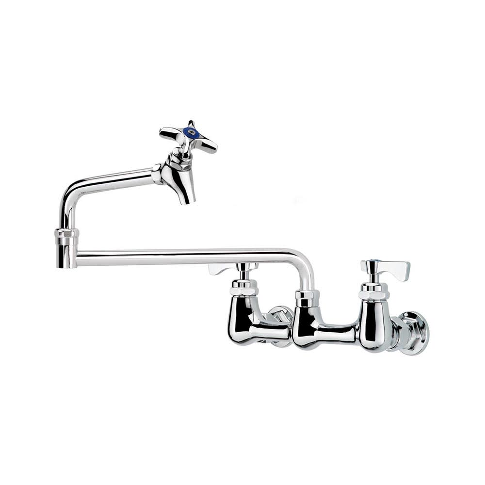 Krowne 16-252L Splash Mount Pot Filler Faucet w/ 18" Swing Nozzle
