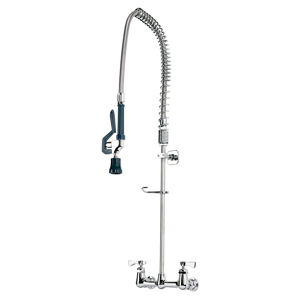 Krowne 17-108WL 36"H Wall Mount Pre Rinse Faucet - 1 1/5 GPM, Base with Nozzle
