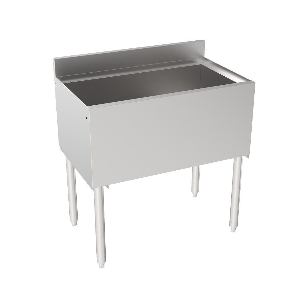Krowne 18-30 30" Silver Series Cocktail Station w/ 97 lb Ice Bin, Stainless Steel