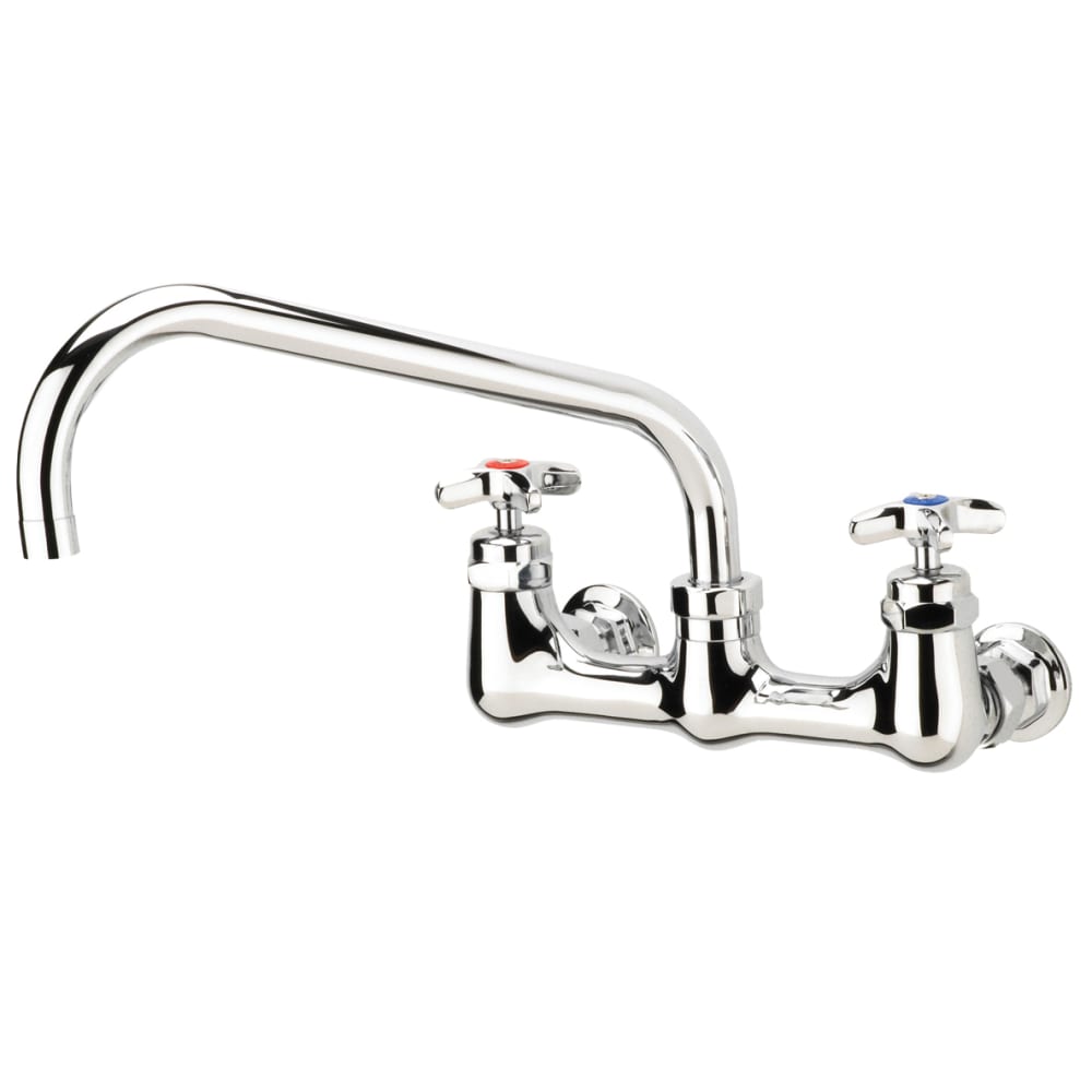 Krowne 18-814L Splash Mount Faucet w/ 14" Swing Spout & 4 Arm Handles