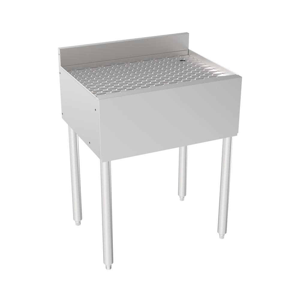 Krowne 18-GS24 Silver Series Under Bar Drainboard - 3" Back Splash, 24"W x 18 1/2"D