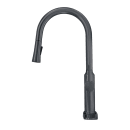 Krowne 19-400B Deck Mount Faucet - 10 1/2" Swivel Gooseneck Spout, Single Hole, Matte Black thumbnail 2