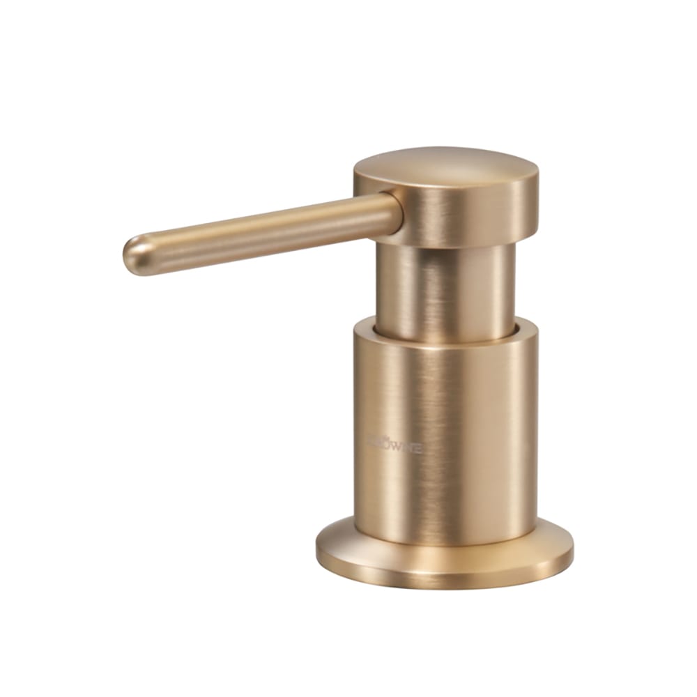 Krowne 19-420G Deck Mount Manual Liquid Soap Dispenser - Brushed Gold