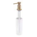 Krowne 19-420G Deck Mount Manual Liquid Soap Dispenser - Brushed Gold thumbnail 2