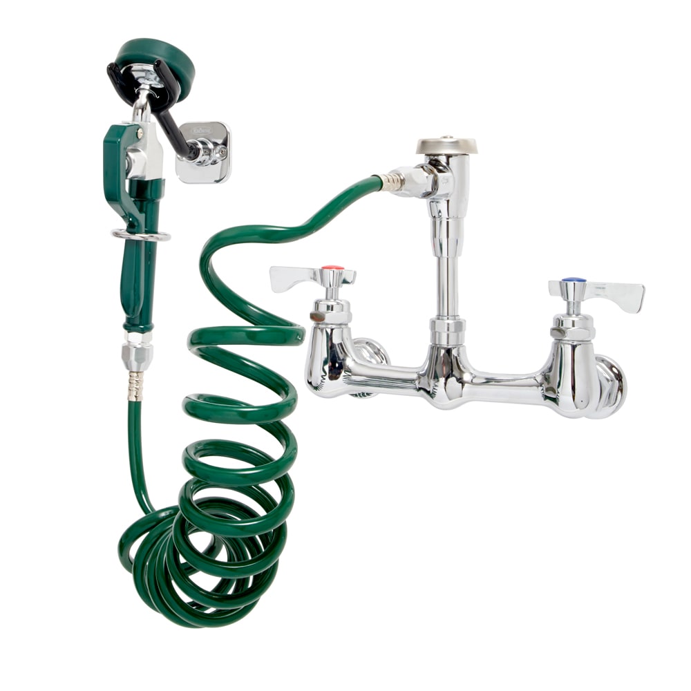 Krowne 21-248L Royal Series Wall Mount Pet Grooming Faucet w/ 9' Coiled Hose