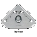 Krowne 28-166S Caster Set w/ Triangle Plate For Double Stack Convection Oven thumbnail 2