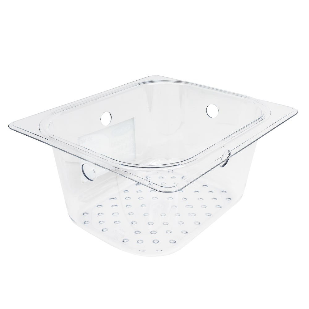 Krowne 30-160 Perforated Basket for 10" x 14" & 10" x 12" Dump Sinks - 6" Deep, Plastic