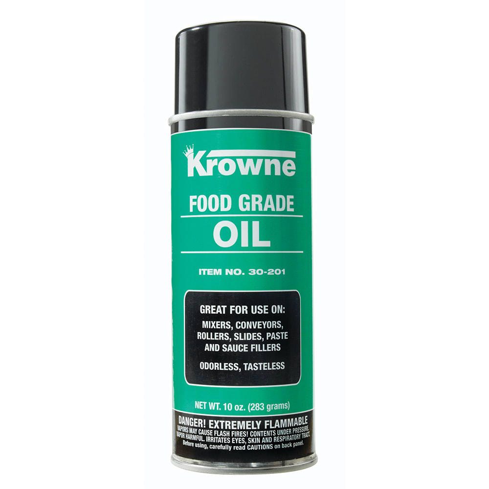 Krowne 30-201 Food Grade Oil for Mixers, Conveyors, Rollers & Slides, Non-Silicone
