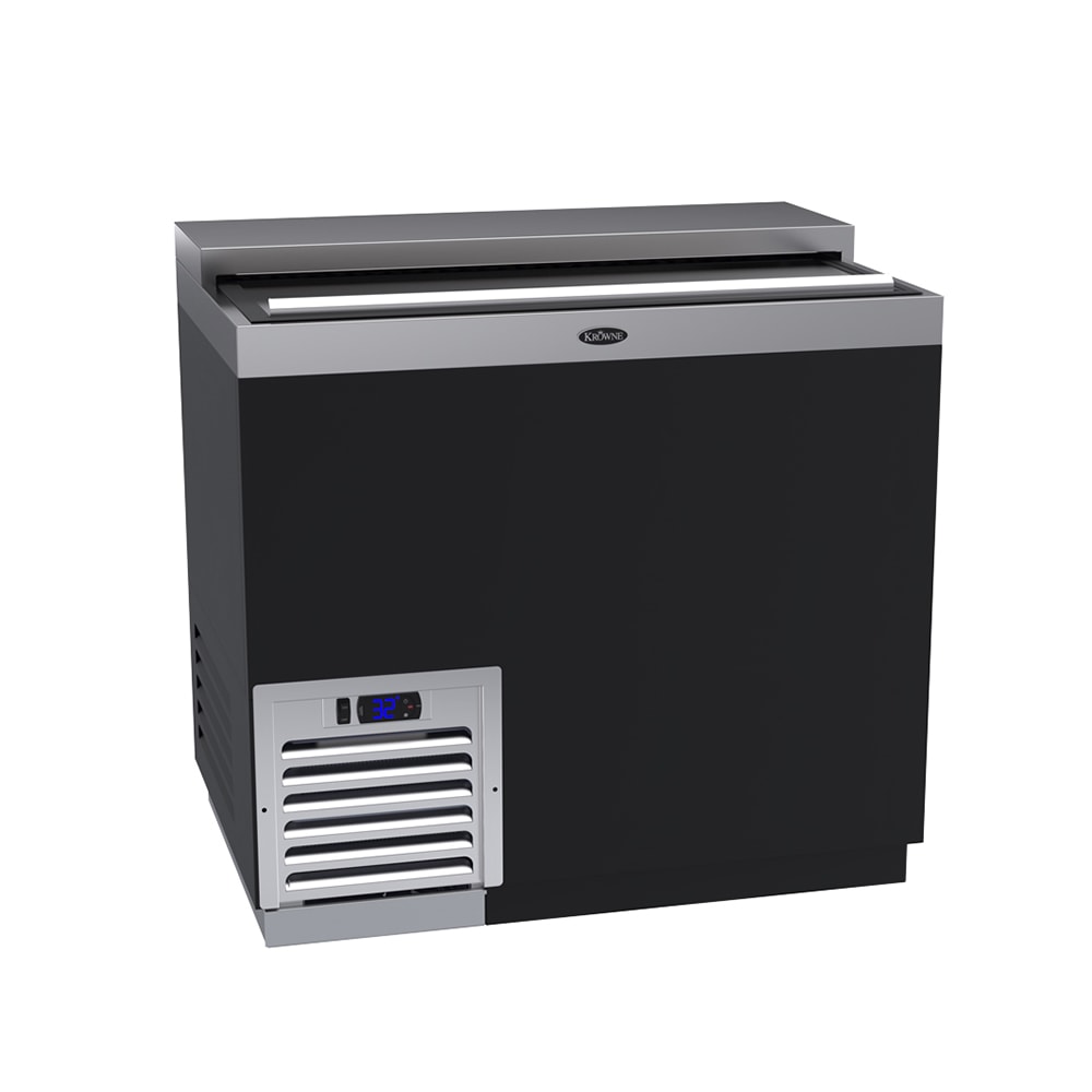 Krowne BC36-BG 36" Forced Air Bottle Cooler - Holds (192) 12 oz Bottles, Black, 115v
