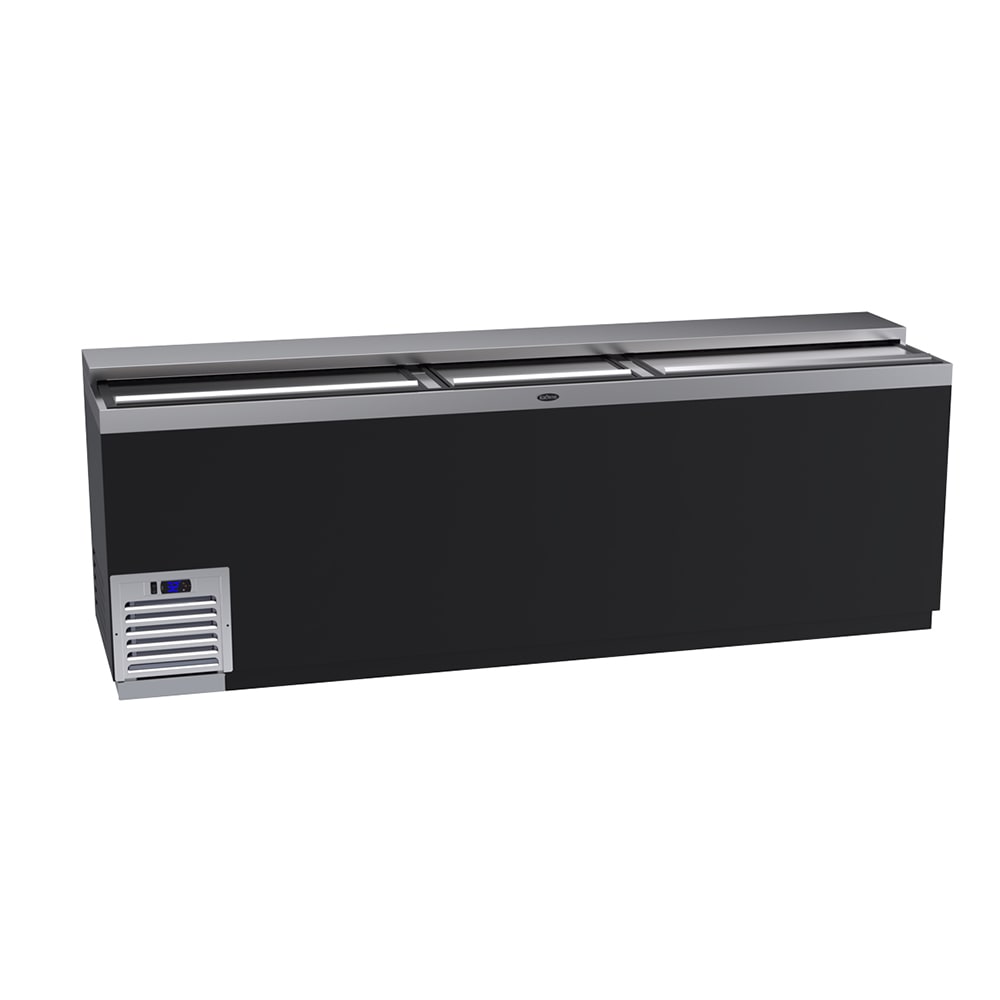 Krowne BC96-BG 96" Forced Air Bottle Cooler - Holds (852) 12 oz Bottles, Black 115v
