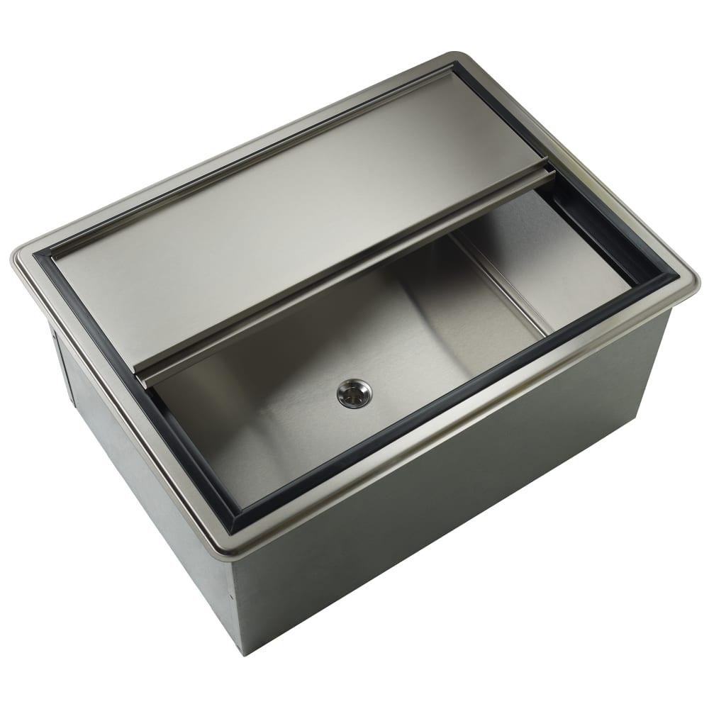 Krowne D2712-10 27" x 20" Drop In Ice Bin w/ 73 lb Capacity - Insulated, Stainless