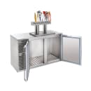 Krowne DB60R 60" Kegerator Beer Dispenser w/ (2) Keg Capacity - (1) Column, Black, 115v thumbnail 2