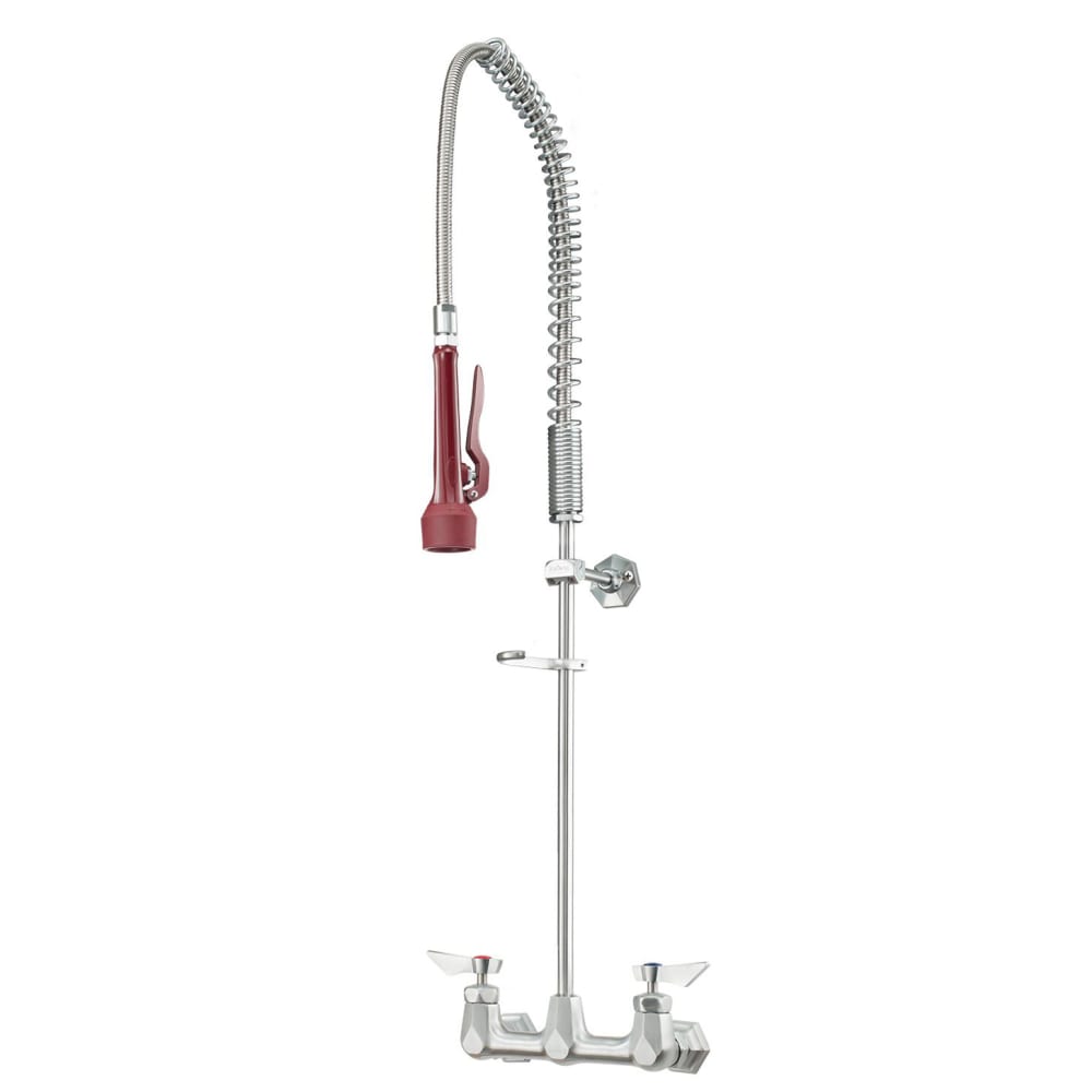 Krowne DX-108 Wall Mount Pre Rinse Unit w/ 44" Hose - 1/2" NPT Female Inlet