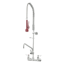 Krowne DX-109 Wall Mount Pre Rinse Unit w/ Add On Faucet & 44" Hose - 1/2" NPT Female Inlet thumbnail 4