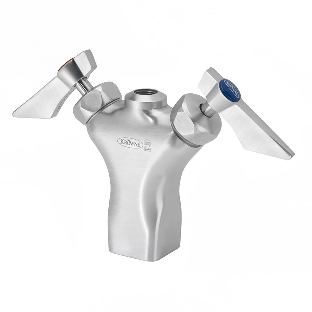 Krowne DX-201 Deck Mount Pre Rinse Base w/ Single Hole - 1/2" NPT Male Inlet