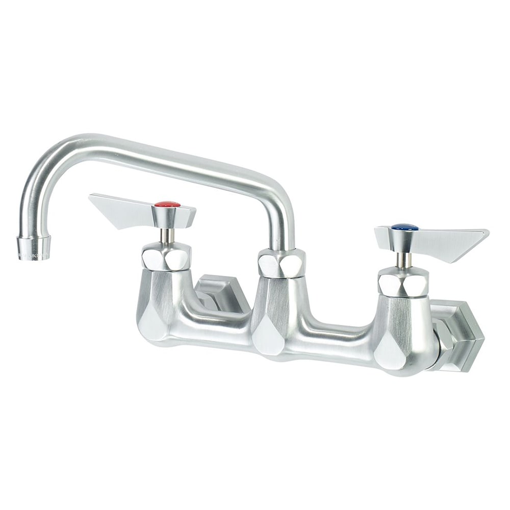 Krowne DX-806 Wall Mount Faucet w/ 6" Swing Spout - 8" Centers
