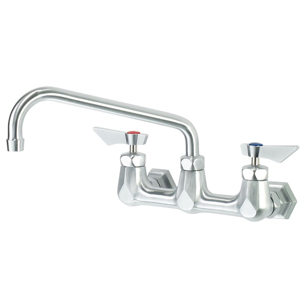 Krowne DX-810 Wall Mount Faucet w/ 10" Swing Spout - 8" Centers