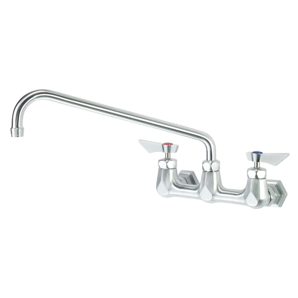 Krowne DX-814 Wall Mount Faucet w/ 14" Swing Spout - 8" Centers