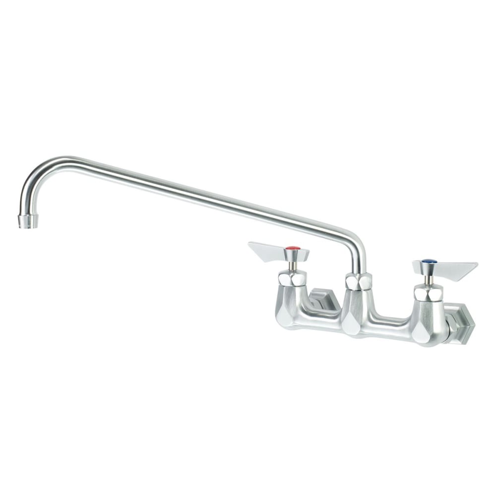 Krowne DX-816 Wall Mount Faucet w/ 16" Swing Spout - 8" Centers