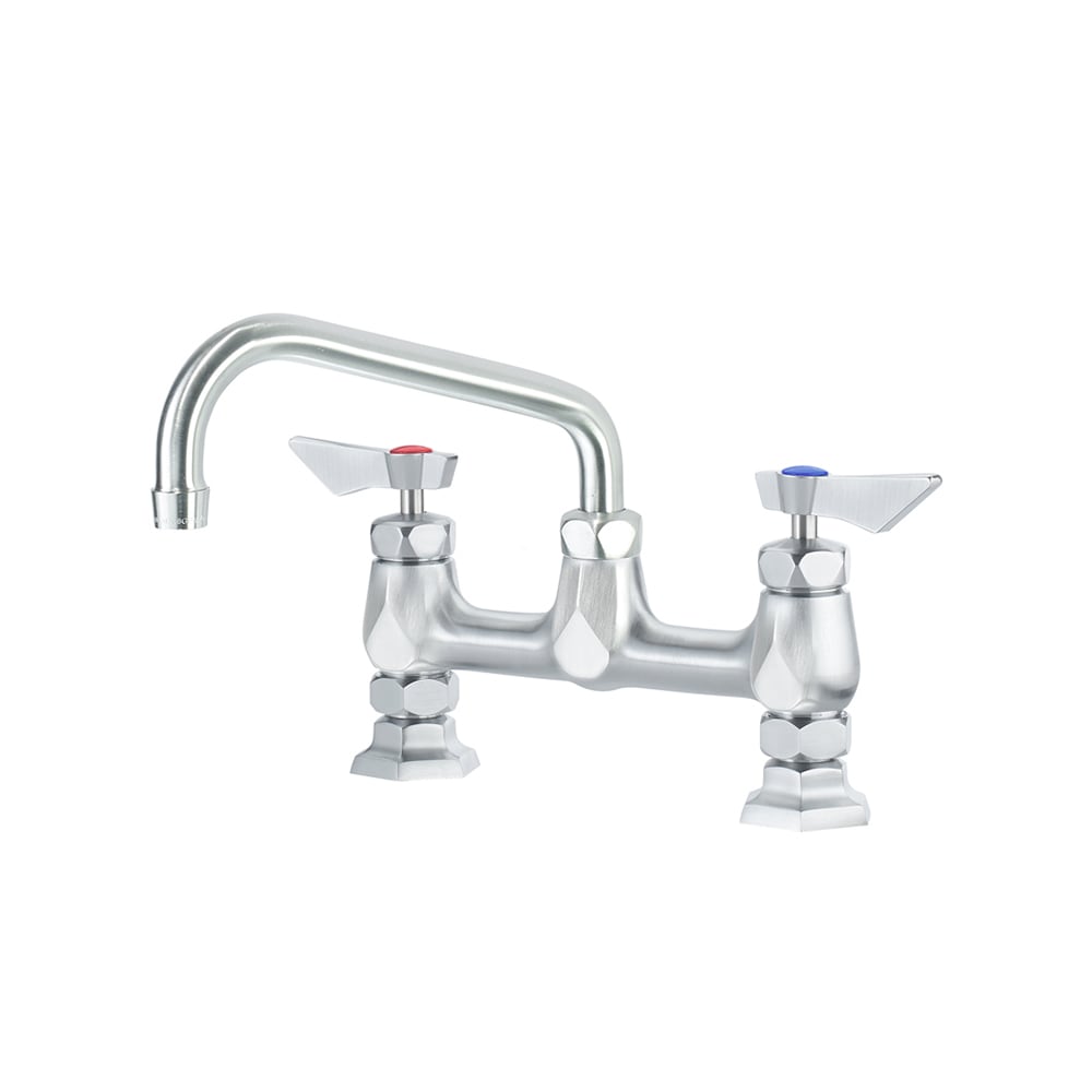 Krowne DX-906 Deck Mount Faucet w/ 6" Swing Spout - 8" Centers