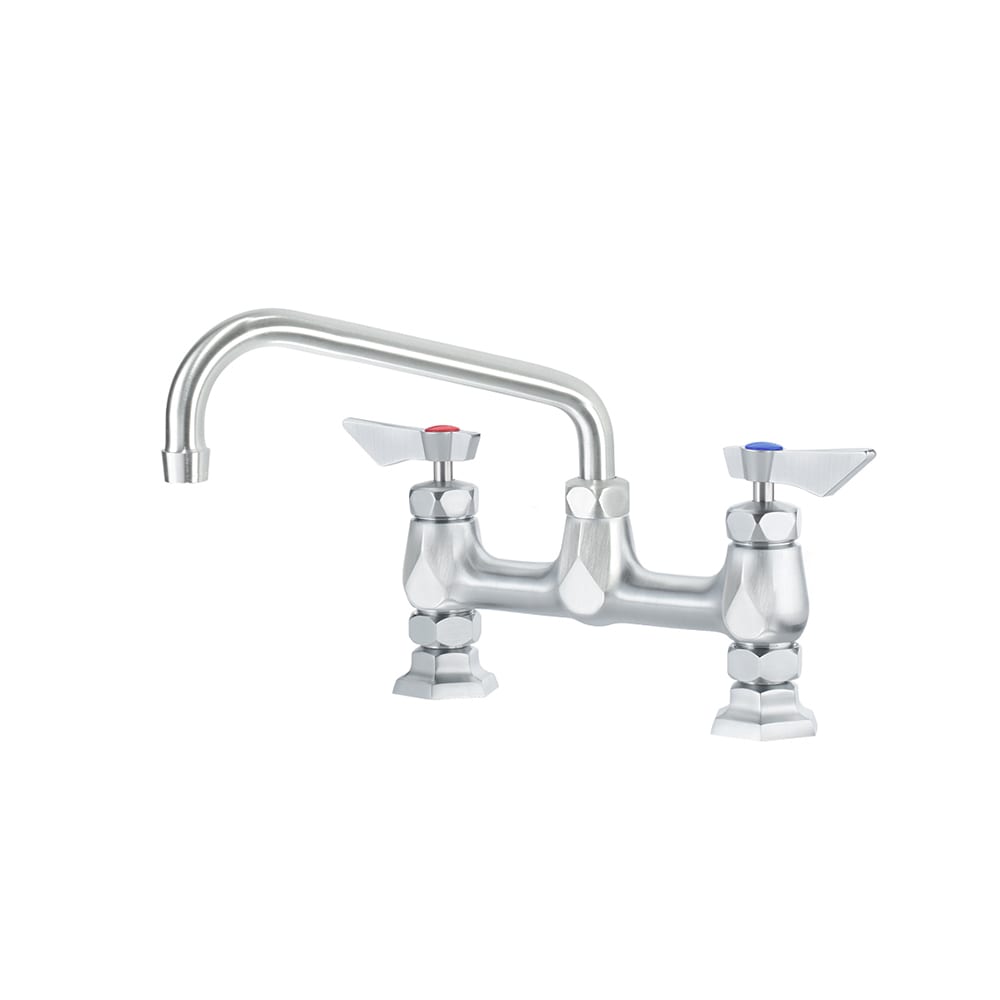 Krowne DX-908 Deck Mount Faucet w/ 8" Swing Spout - 8" Centers