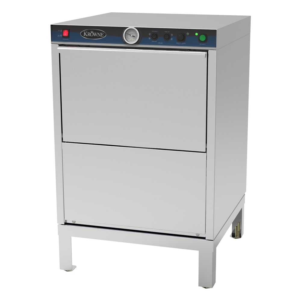 Krowne GWD-24 Low Temp Rack Undercounter Glass Washer w/ 25 Racks/hr Capacity, 115v