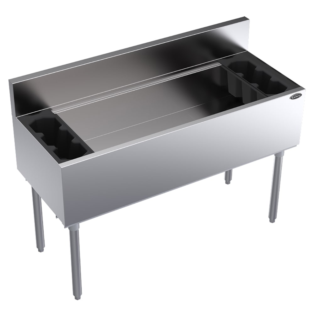 Krowne KR19-48-10 48" Royal Series Cocktail Station w/ 147 lb Ice Bin, Stainless Steel