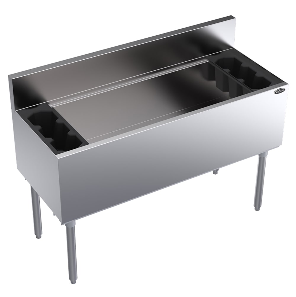 Krowne KR19-48DP-10 48" Royal Series Cocktail Station w/ 194 lb Ice Bin, Stainless Steel