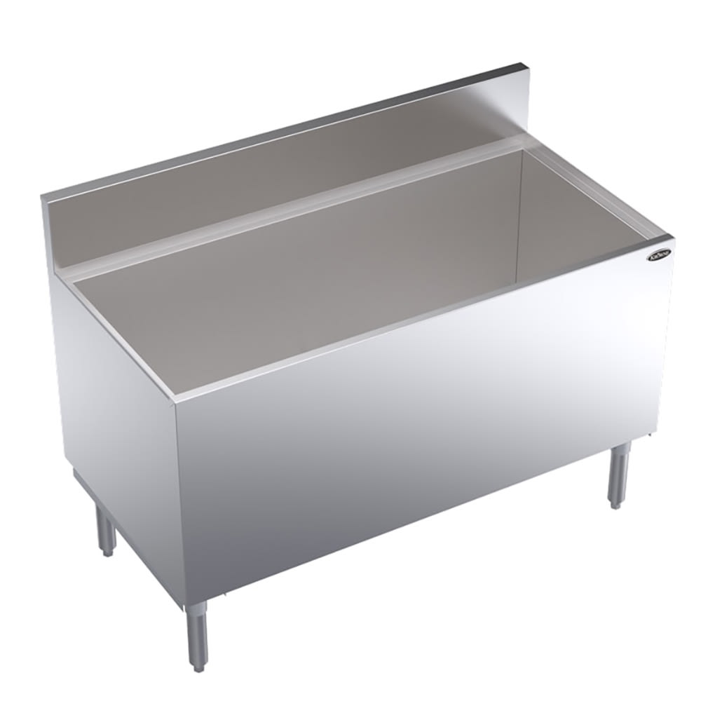 Krowne KR24-CB48 Beer Bin - Holds 12 Cases, 6 1/2" Back Splash, 48" x 24"