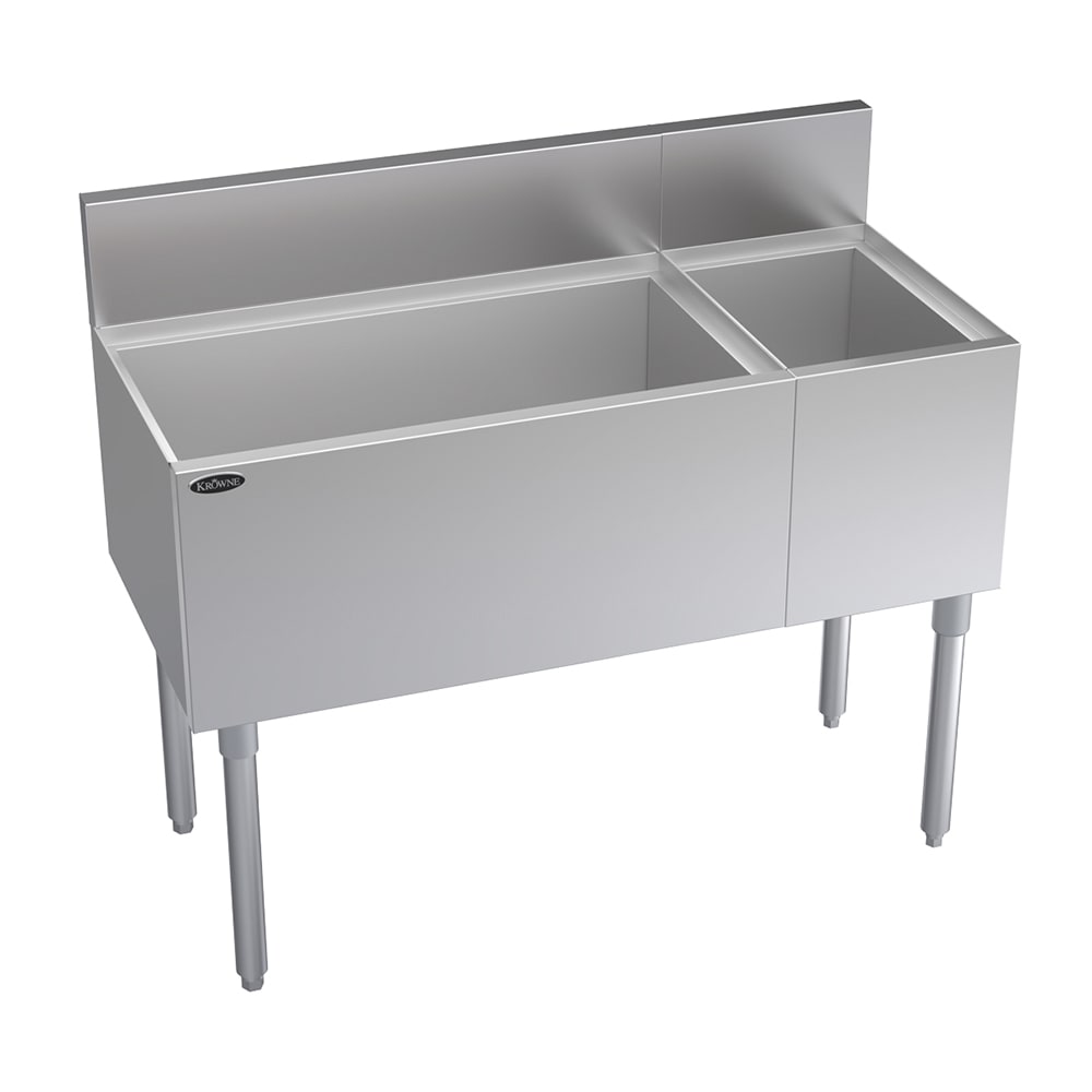 Krowne KR19-M42L 42" Royal Series Cocktail Station w/ 92 lb Ice Bin, Stainless Steel