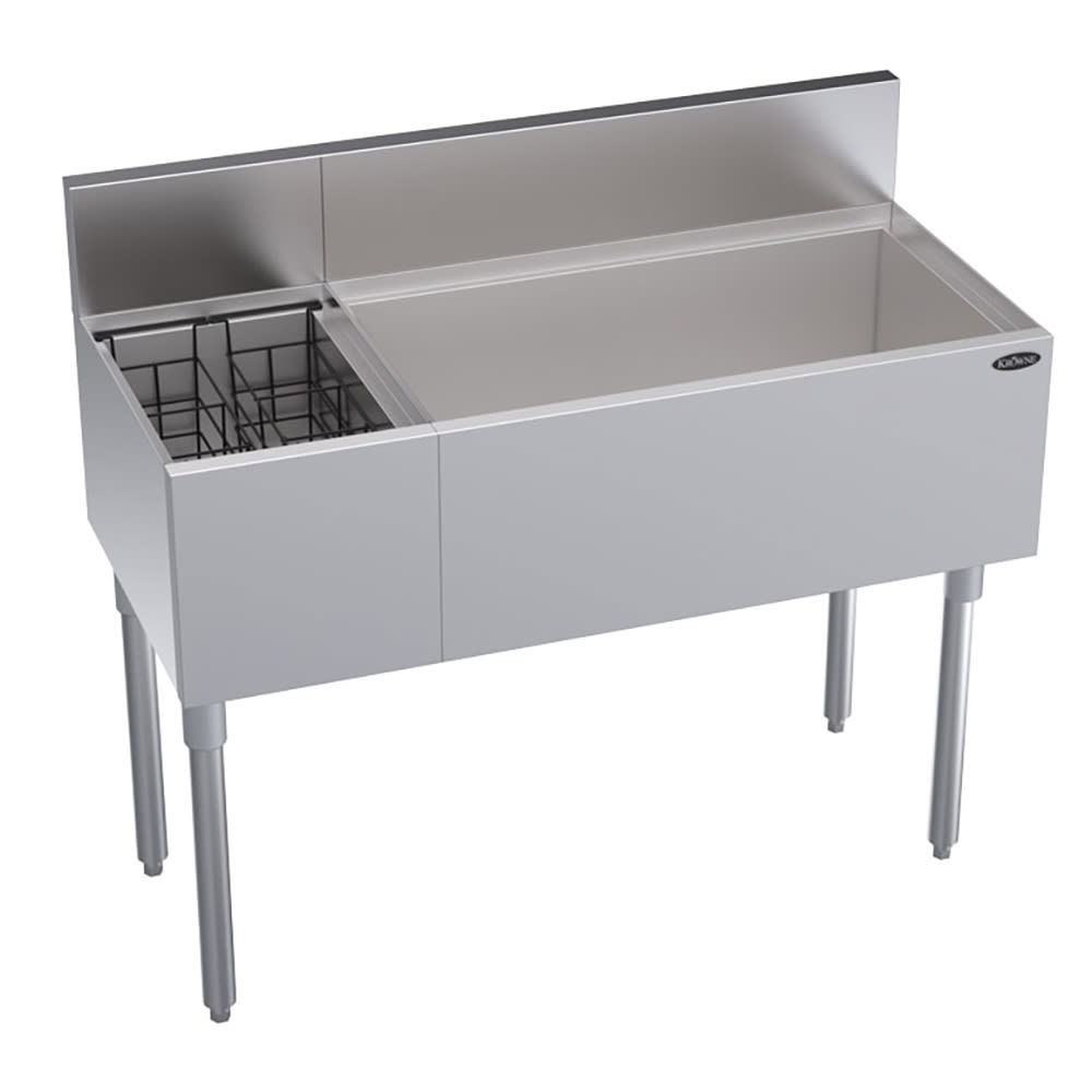 Krowne KR19-M42R 42" Royal Series Cocktail Station w/ 92 lb Ice Bin, Stainless Steel
