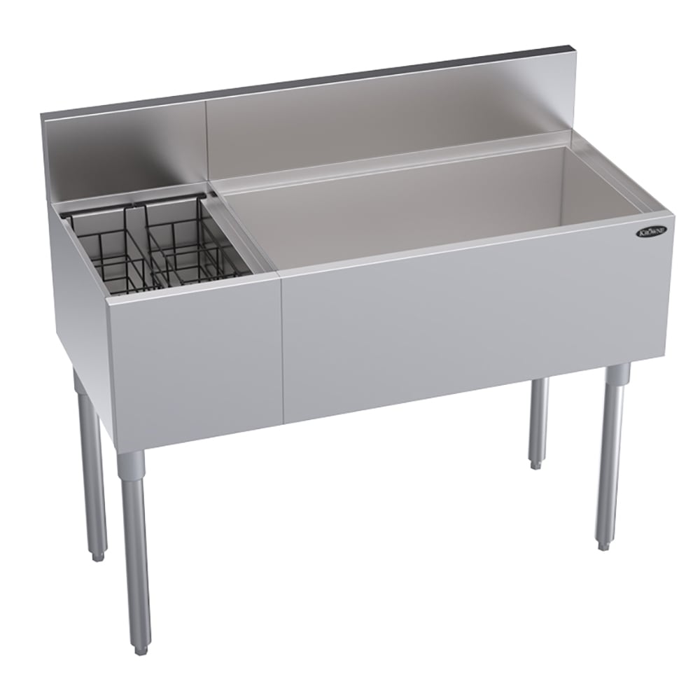 Krowne KR19-M42R-10 42" Royal Series Cocktail Station w/ 92 lb Ice Bin, Stainless Steel