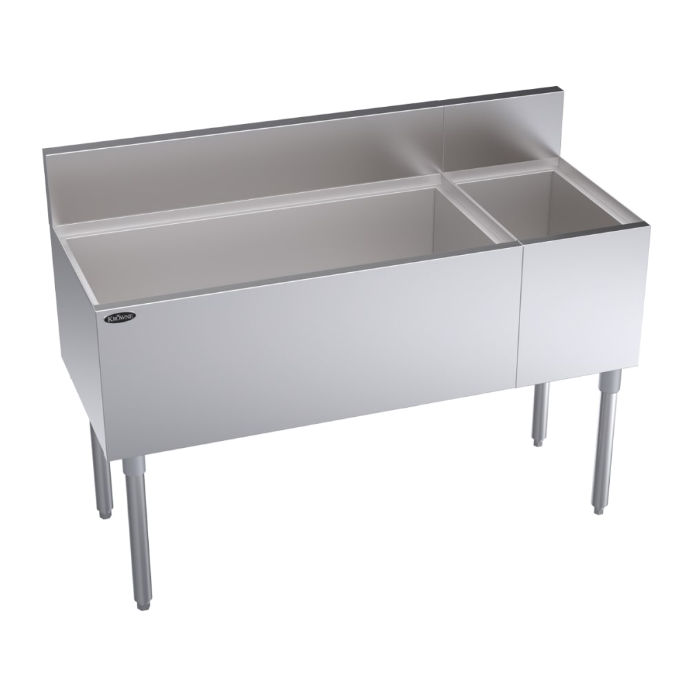 Krowne KR19-M48L-10 48" Royal Series Cocktail Station w/ 110 lb Ice Bin, Stainless Steel
