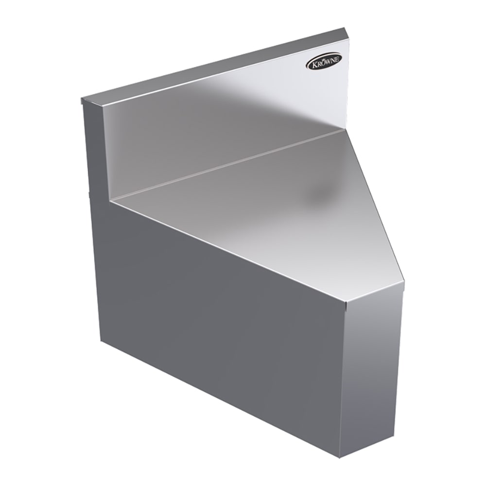 Krowne KR19-R45 19" Rear Angle - 45 Degree, 7" Back Splash