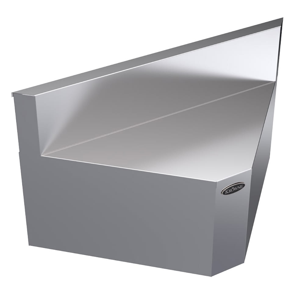 Krowne KR19-R90 19" Rear Angle - 90 Degree, 7" Back Splash