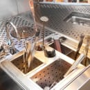 Krowne KR24-TC12 12" Royal Series Cocktail Station Tool Caddy, Stainless Steel thumbnail 2