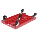 Krowne KR-4000 Rectangular Keg Dolly - 16" x 11", Plastic, Red thumbnail 2