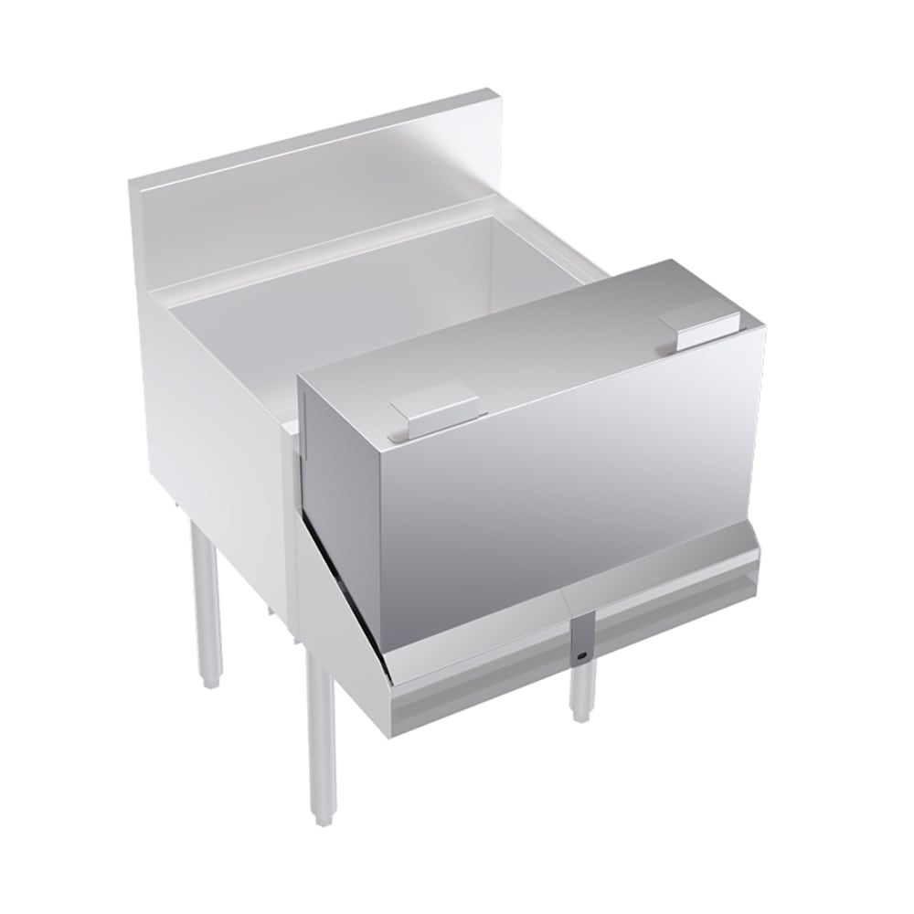 Krowne KR-DC24 24" L Locking Cover for Double Speed Rail, Stainless