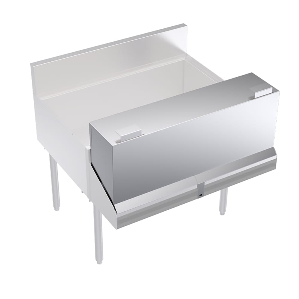 Krowne KR-DC36 36" L Locking Cover for Double Speed Rail, Stainless