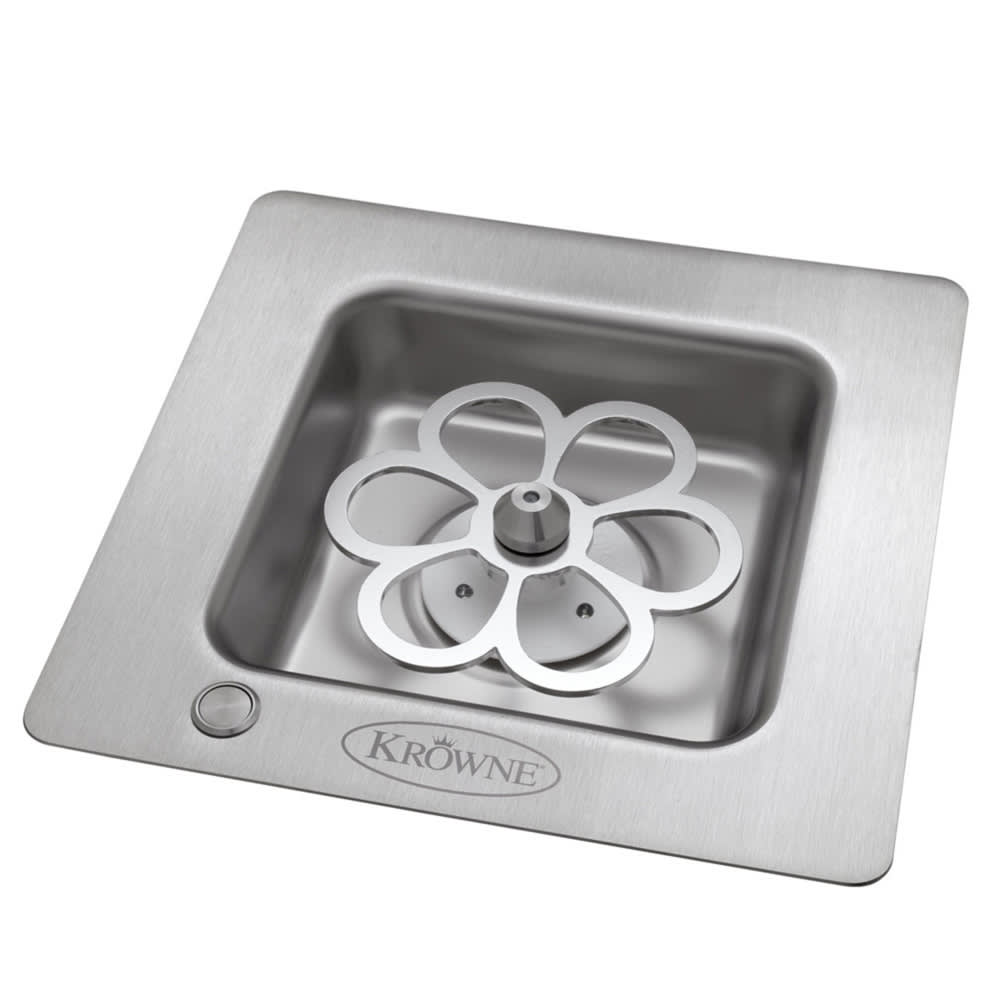 Krowne KR-LC2GF 7 43/64" Drop In Liquid CO2 Glass Chiller - Rechargable 12V Battery, 100-240v/1ph