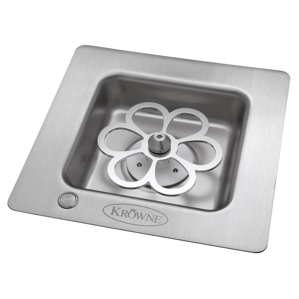 Krowne KR-LC2GF-E 7 5/8" Drop In Glass Chiller w/ Extended Lines - 12v Battery, 100-240v/1ph