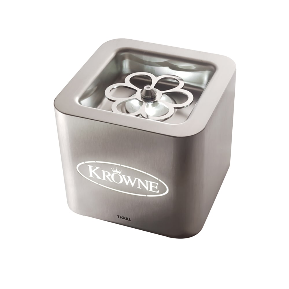 Krowne KR-LC2GF-TT-E 7 7/8" Countertop Glass Chiller w/ Extended Lines - 12v Battery, 100-240v/1ph